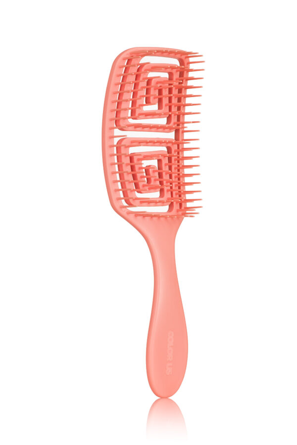 Ergonoomiline lõhnastatud juuksehari Color US Brush Medium Peach - Image 3